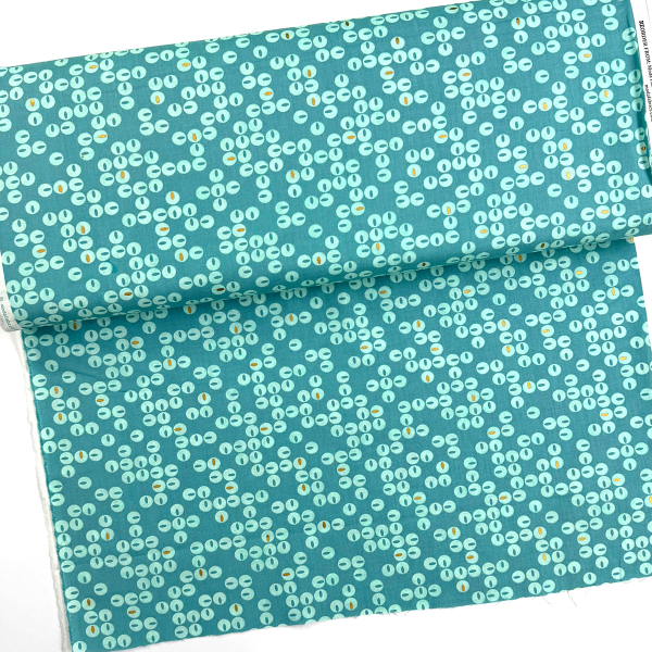 ST10206 Stoff Webware Baumwolle Meterware anthrazit mit abstraktem Blumenmuster und gold metallic Details Meterware MODA